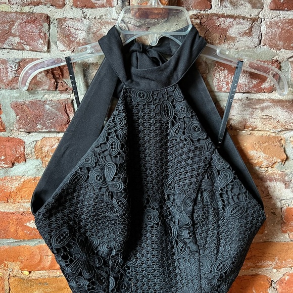 Jarlo Black Lace Dress EU size 8 US size 4 - Picture 4 of 7